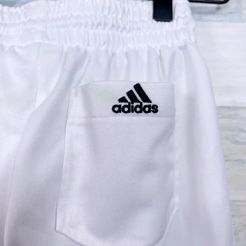 Adidas Climalite Baseball Pants White Elastic Waist Youth Unisex Boys XS